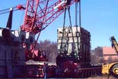 Rigging old transformer from transporter