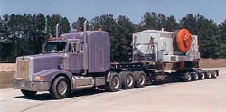 Press crown arrives via truck